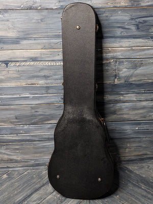 Used Gibson Hard Case back of the case