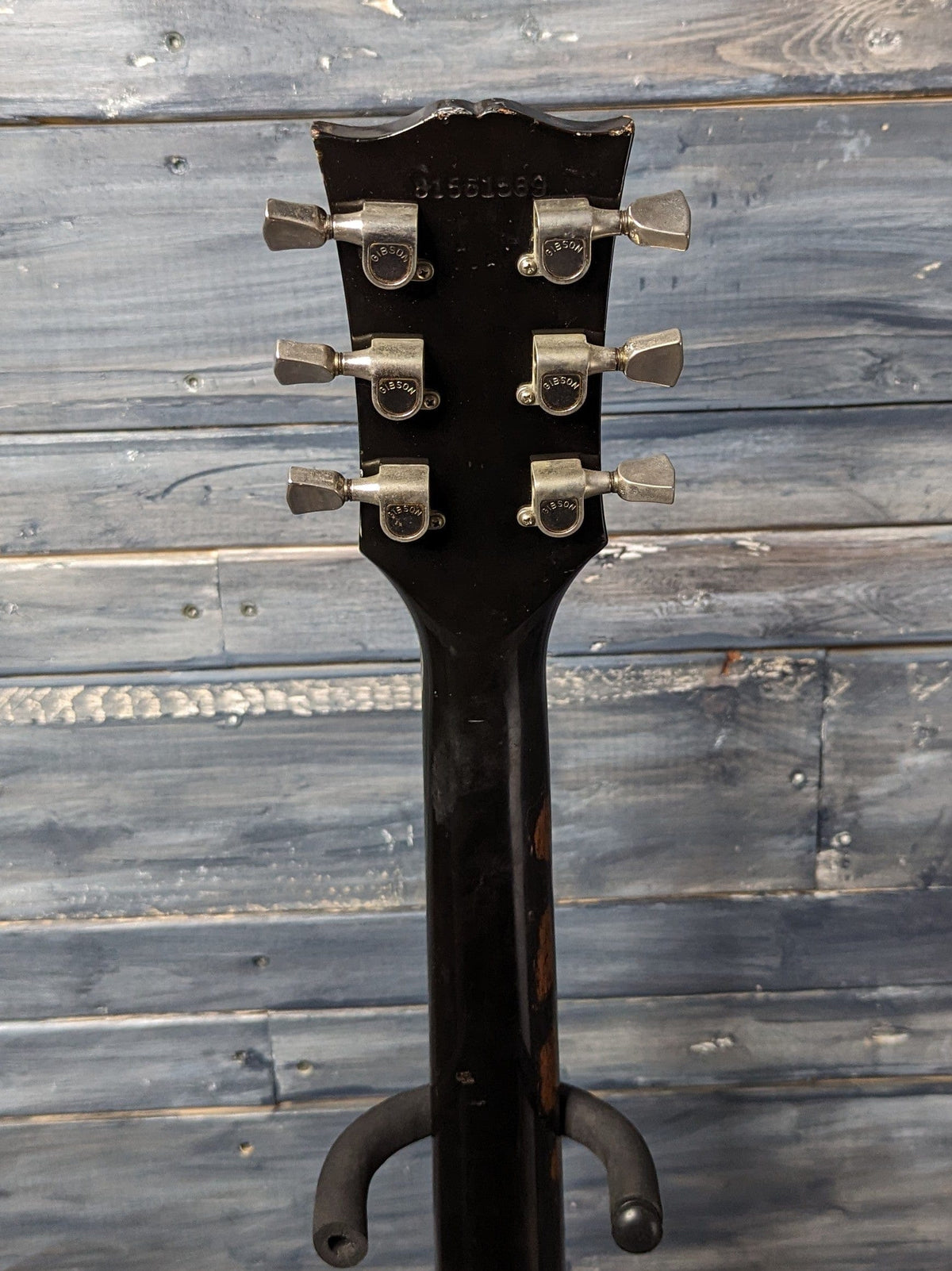 Used Gibson Les Paul Firebrand back of headstock