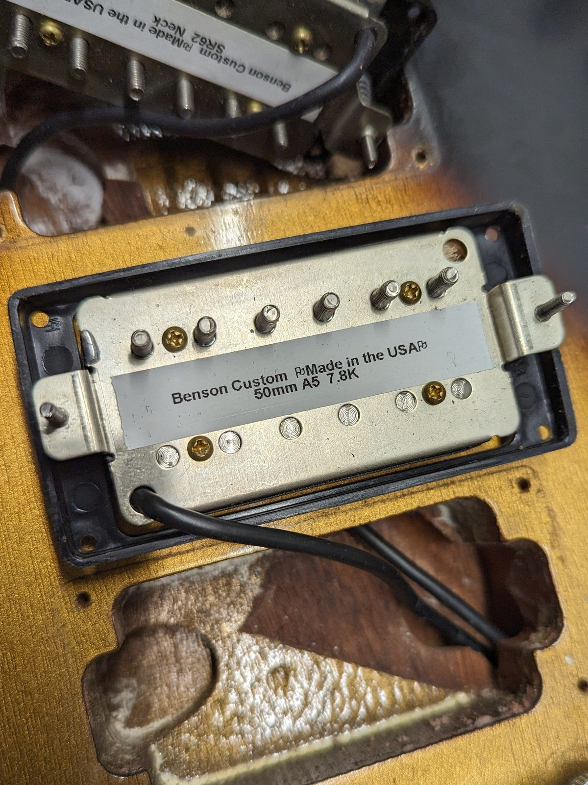 back of Benson Custom bridge pickup