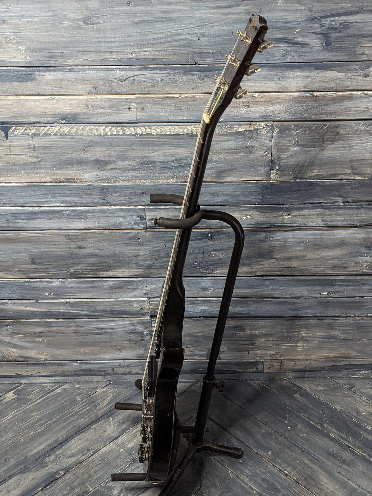 Used Gibson Les Paul Firebrand full treble side view of guitar