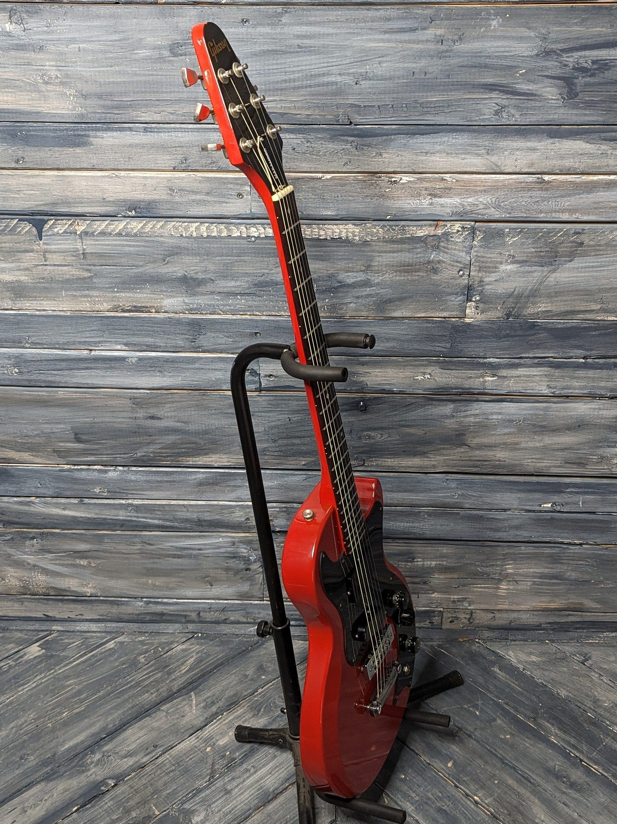 Used Gibson 1981 Marauder full bass side view of guitar