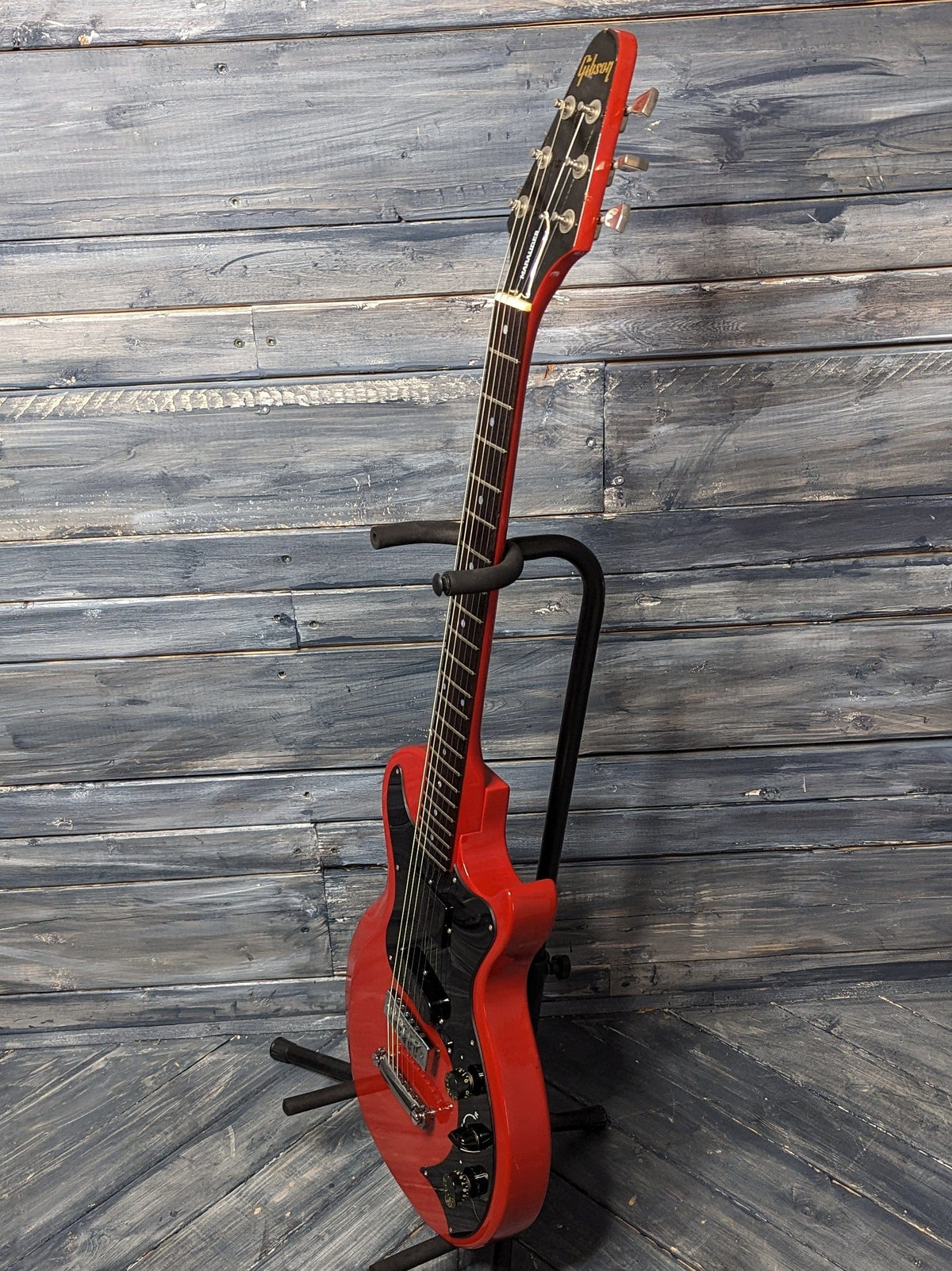 Used Gibson 1981 Marauder full treble side view of the guitar