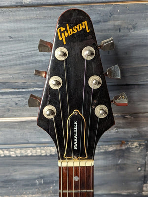 Used Gibson 1981 Marauder front of the headstock