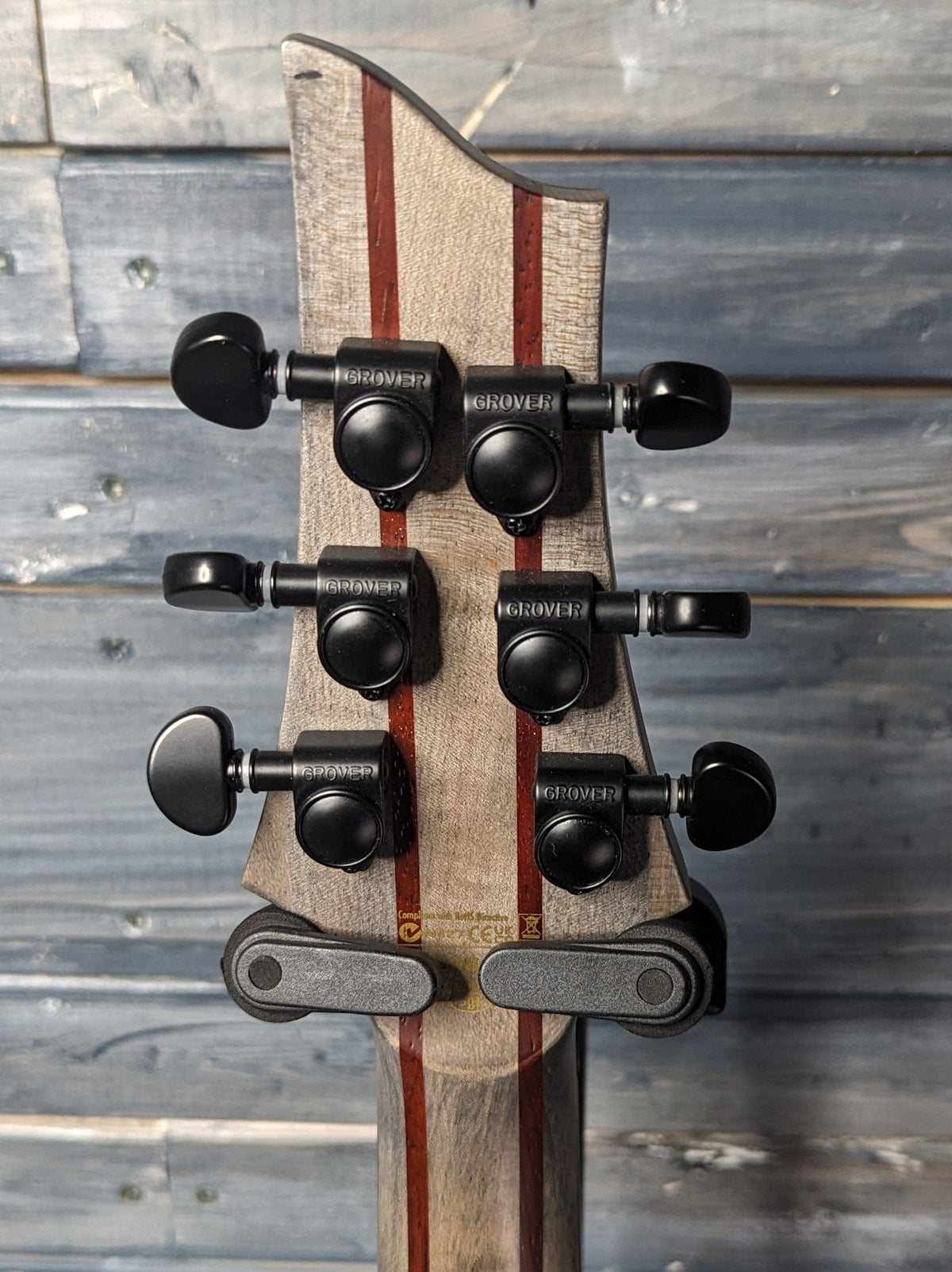 Used Schecter V-1 Apocalypse back of the headstock