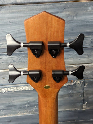 Gold Tone Left Handed M-Bass25 back of the headstock
