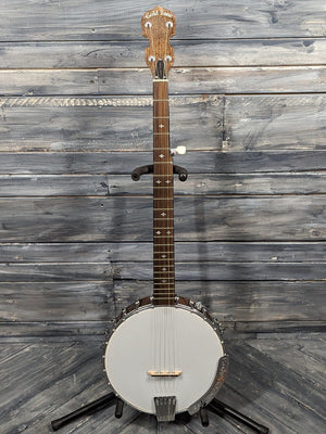 Gold Tone Left Handed CC-100+/L full view of the banjo