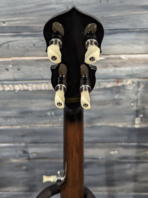 Gold Tone Left Handed CC-100+/L back of the headstock