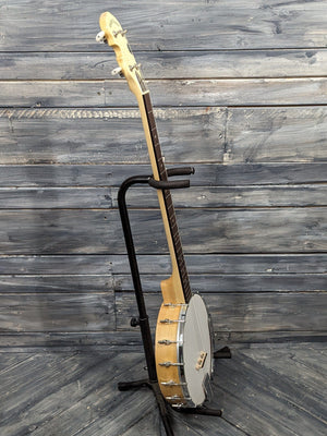 Gold Tone Left Handed CC-100/L full treble side view of the banjo