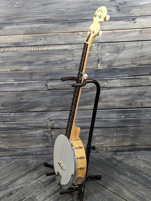 Gold Tone Left Handed CC-100/L full bass side view of the banjo