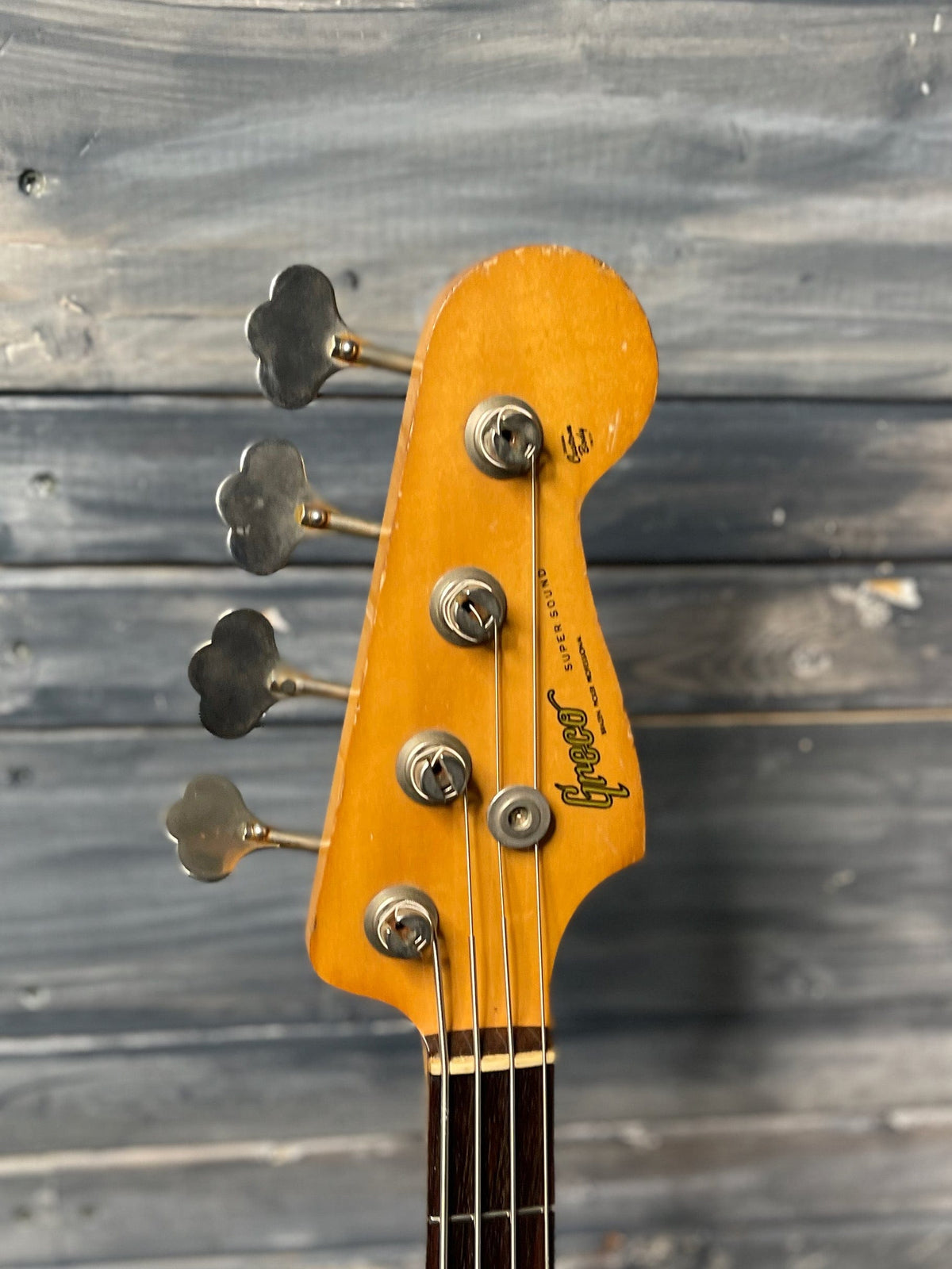 Used Greco JB 800 back of the headstock