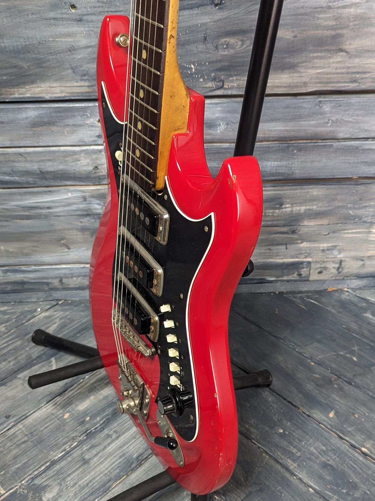 Hagstrom Electric Guitar Used 1960s Hagstrom III Electric Guitar with Gig Bag