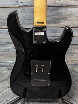 Hamer Left Handed Slammer Pacer close up view of back of guitar
