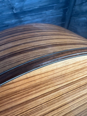 Close-up of a wooden surface with a visible grain pattern