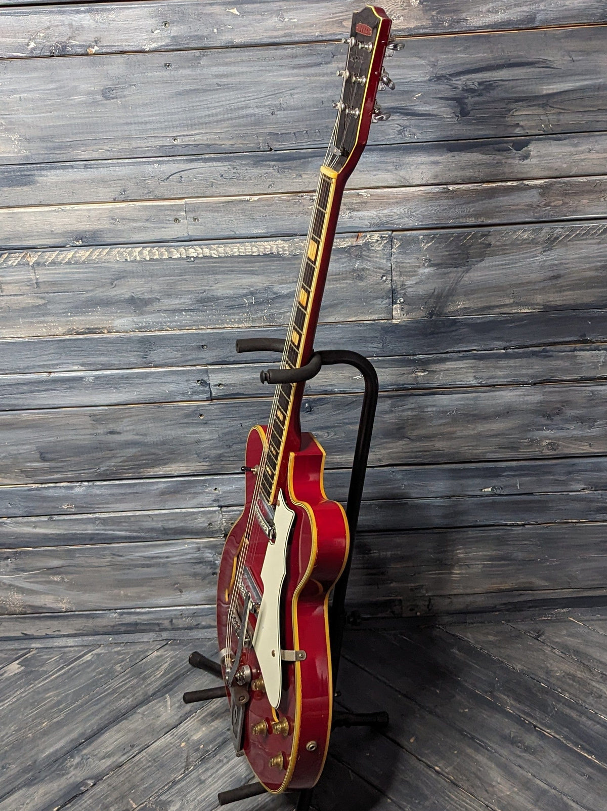 Used Werco full treble side view of the guitar