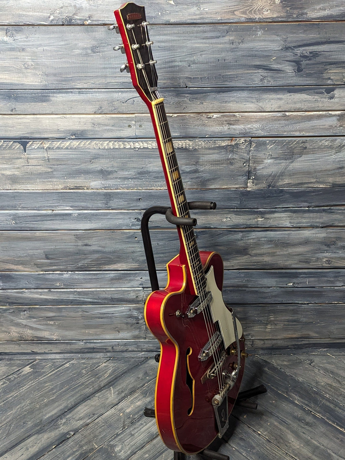 Used Werco full bass side view of the guitar