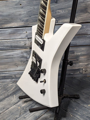 Used Jackson Kelly treble side view of the body