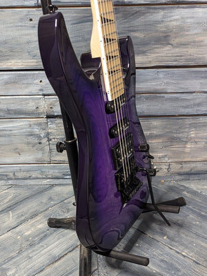 Used Jackson JS32Q bass side view of the body