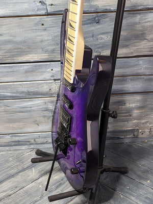 Used Jackson JS32Q treble side view of the body
