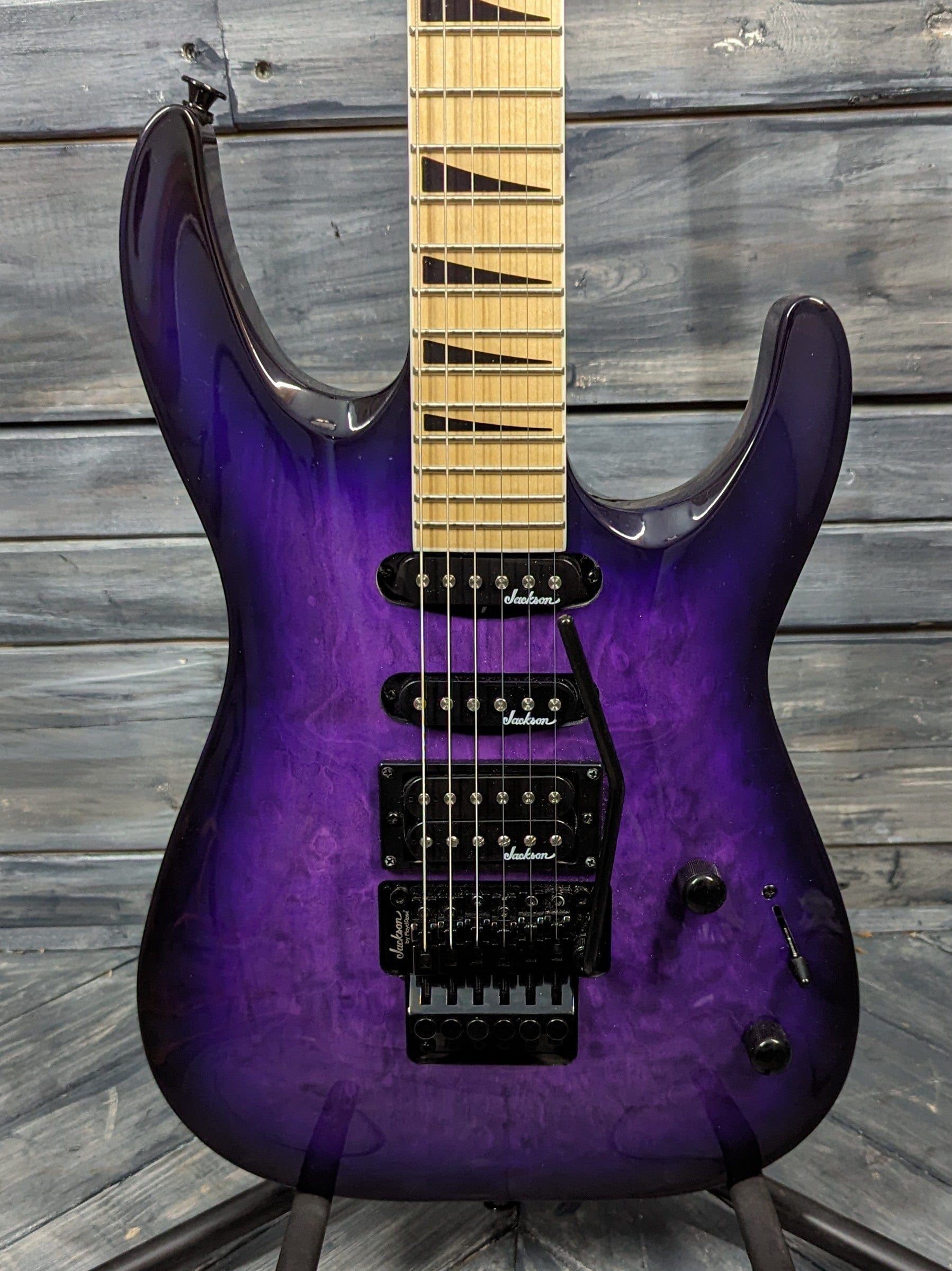 Used Jackson JS34Q close up of the body