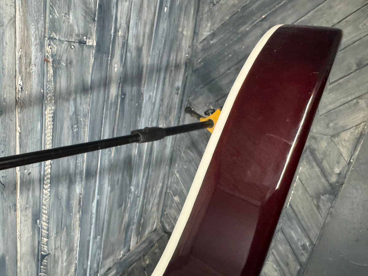 This is a photo of the back of the guitar.