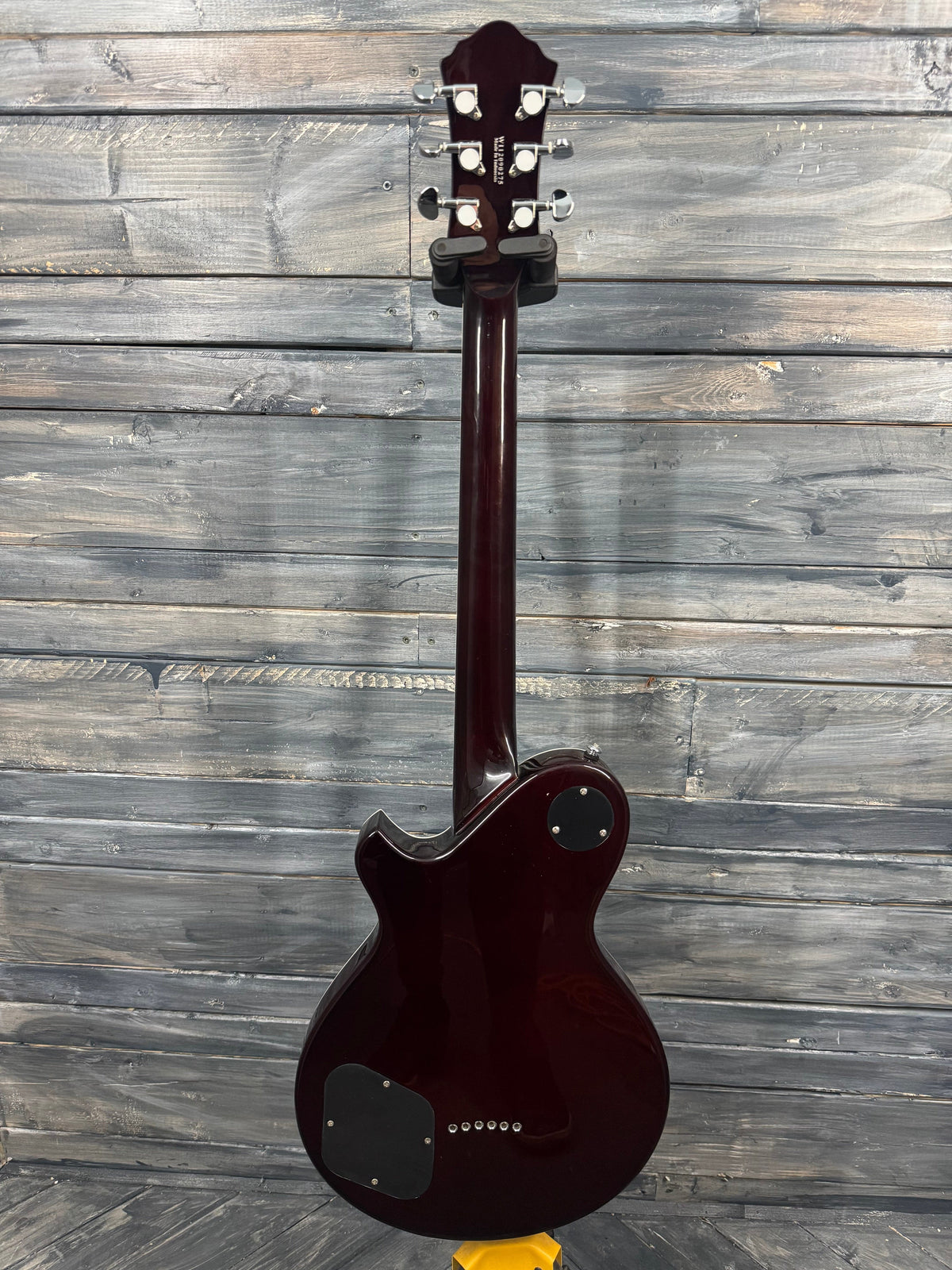 This is a photo of the back of the guitar.