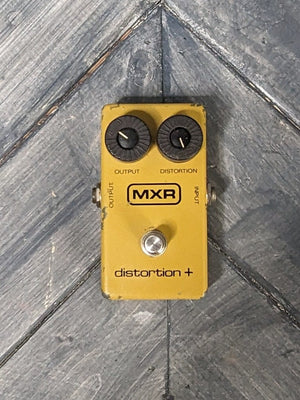 Used MXR Distortion+ top of pedal