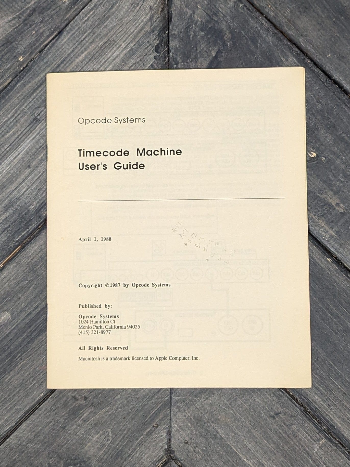 Used Opcode Systems Timecode Machine SMPTE/MIDI Converter - Adirondack ...