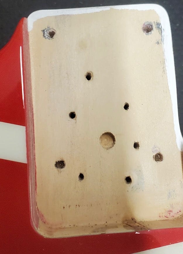 Used EVH neck pocket