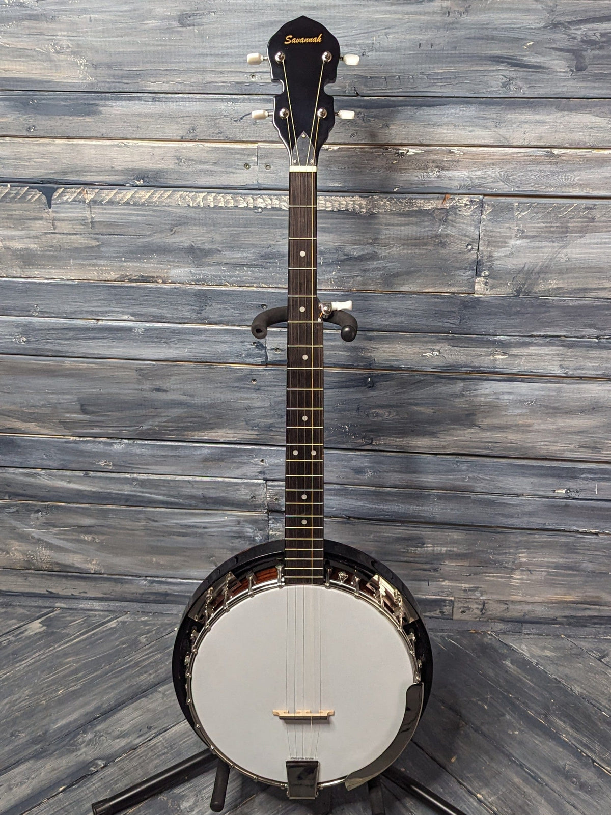 Savannah Left Handed SB-100L full view of banjo