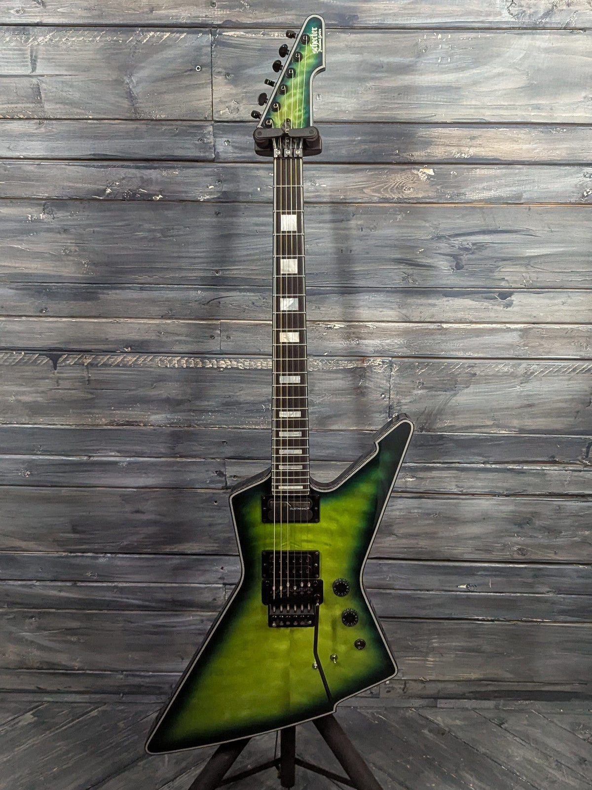 Used Schecter E-1 FR S full view of the body