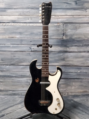 Used Silvertone 1448 full view of the guitar