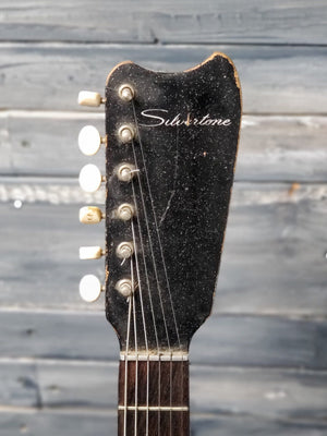 Used Silvertone 1448 front of the headstock