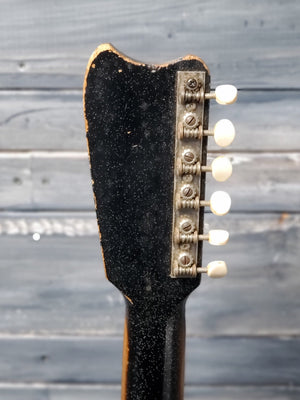 Used Silvertone 1448 back of the headstock