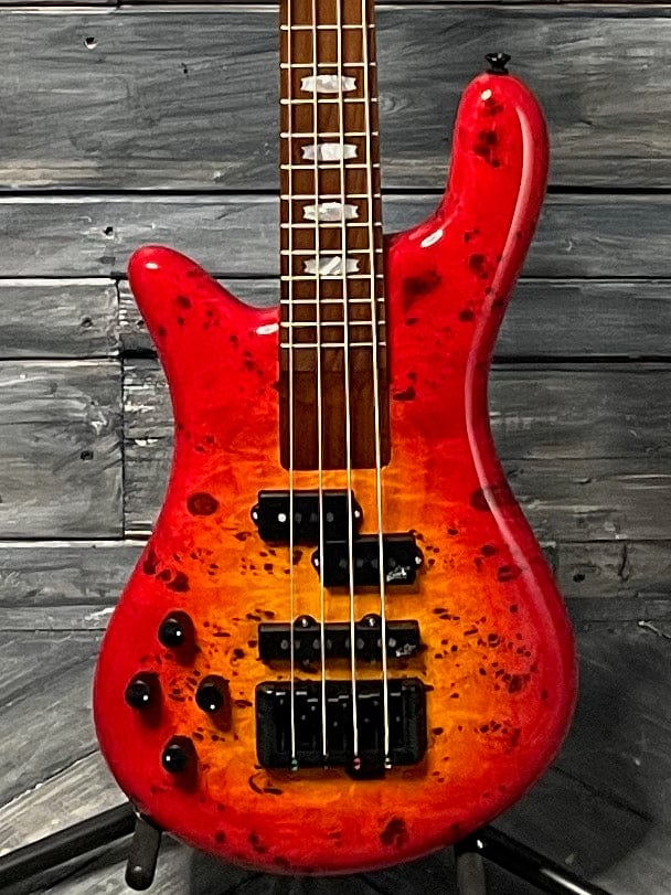 Spector Electric Bass Spector Left handed Euro Bolt 4 EUROBOLT4INRLH 4 String Bass- Inferno Red