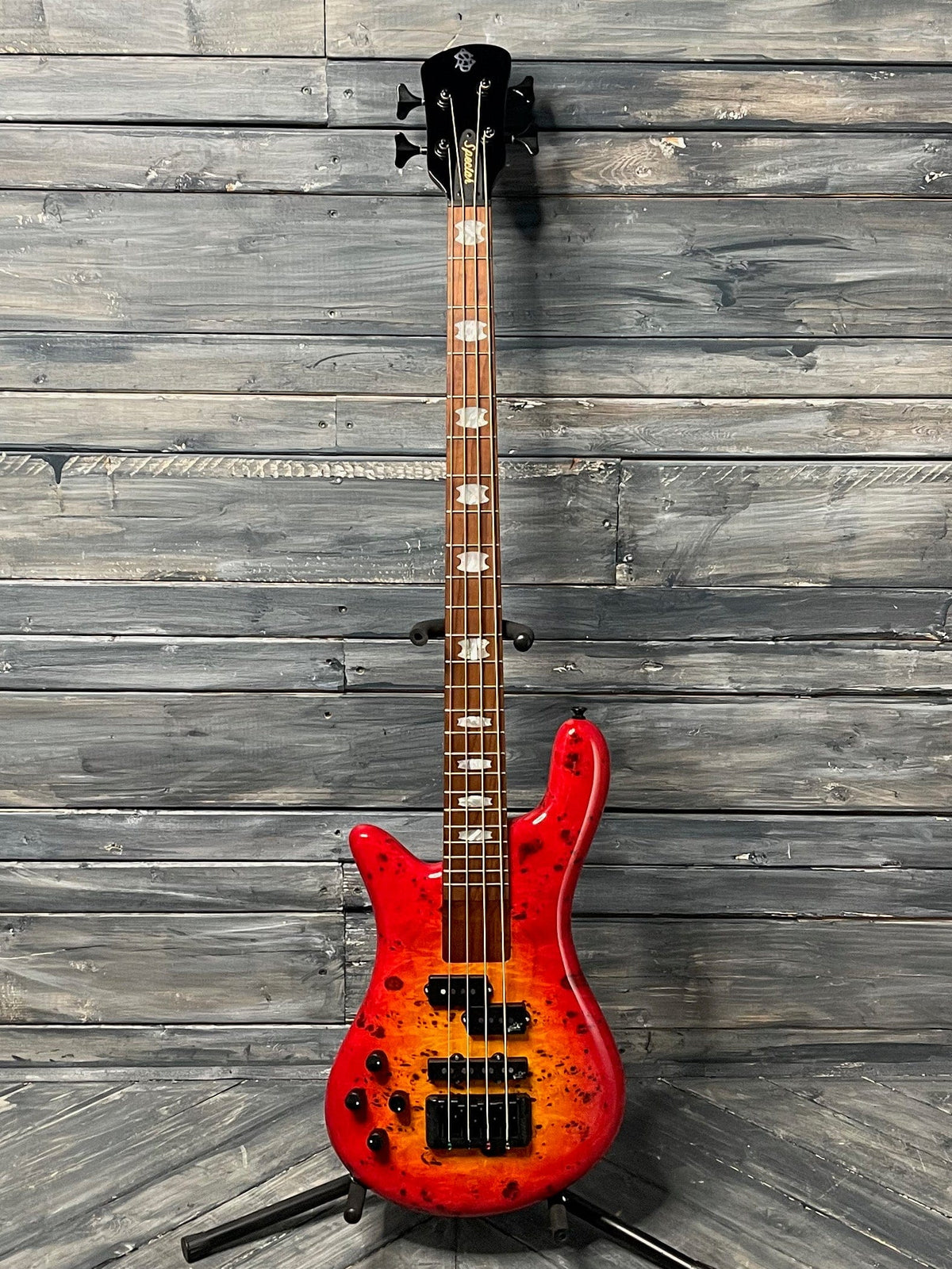 Spector Electric Bass Spector Left handed Euro Bolt 4 EUROBOLT4INRLH 4 String Bass- Inferno Red