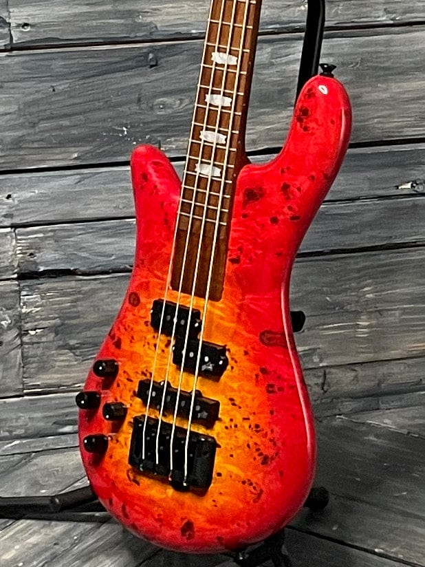 Spector Electric Bass Spector Left handed Euro Bolt 4 EUROBOLT4INRLH 4 String Bass- Inferno Red