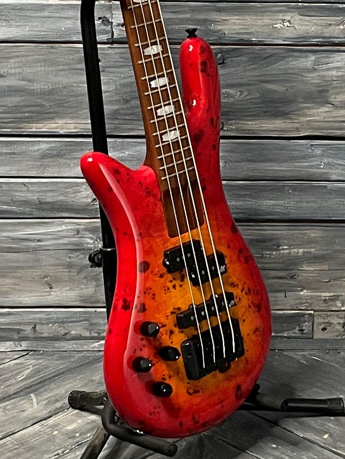 Spector Electric Bass Spector Left handed Euro Bolt 4 EUROBOLT4INRLH 4 String Bass- Inferno Red
