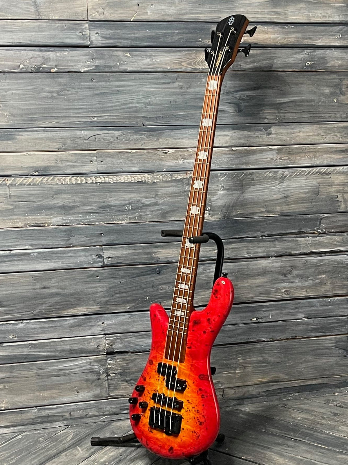 Spector Electric Bass Spector Left handed Euro Bolt 4 EUROBOLT4INRLH 4 String Bass- Inferno Red