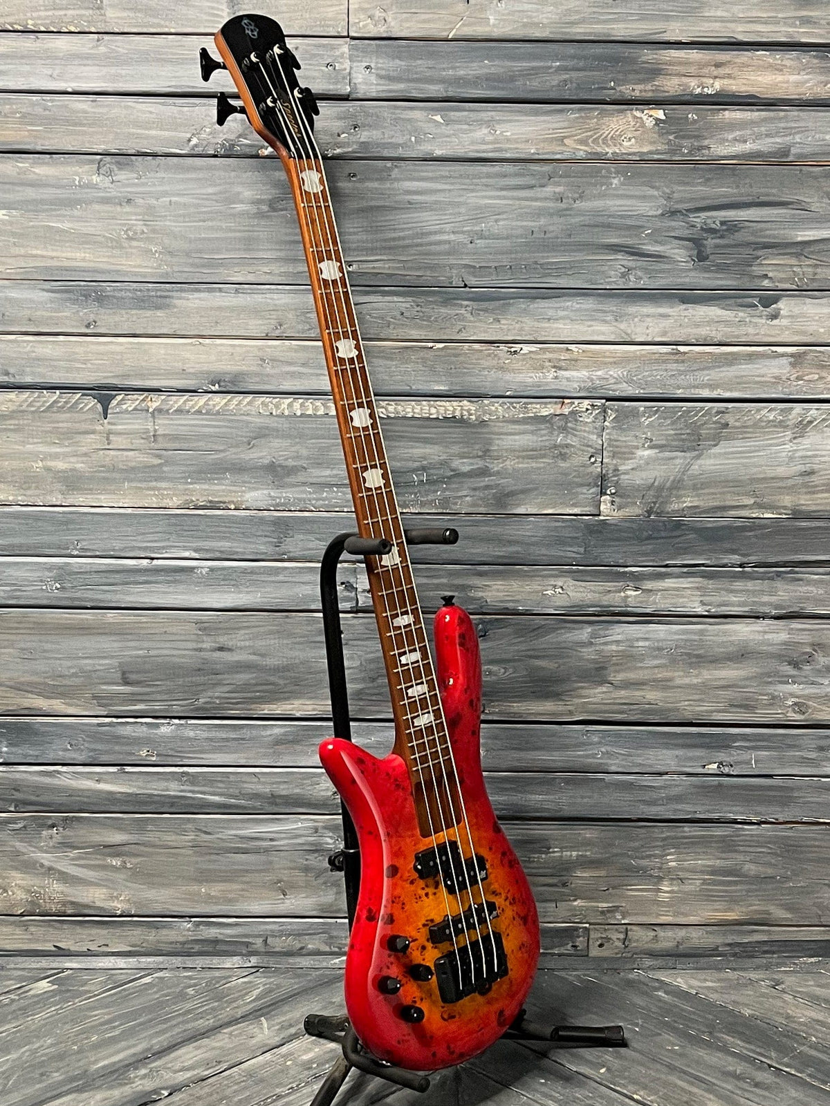 Spector Electric Bass Spector Left handed Euro Bolt 4 EUROBOLT4INRLH 4 String Bass- Inferno Red