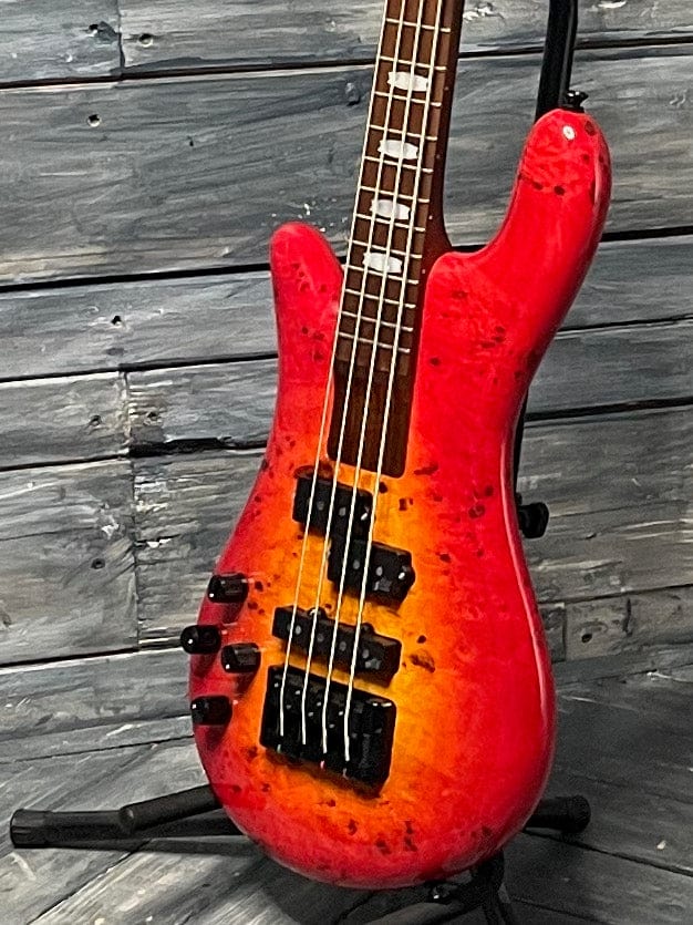 Spector Electric Bass Spector Left handed Euro Bolt 4 EUROBOLT4INRLH 4 String Electric Bass Guitar- Inferno Red