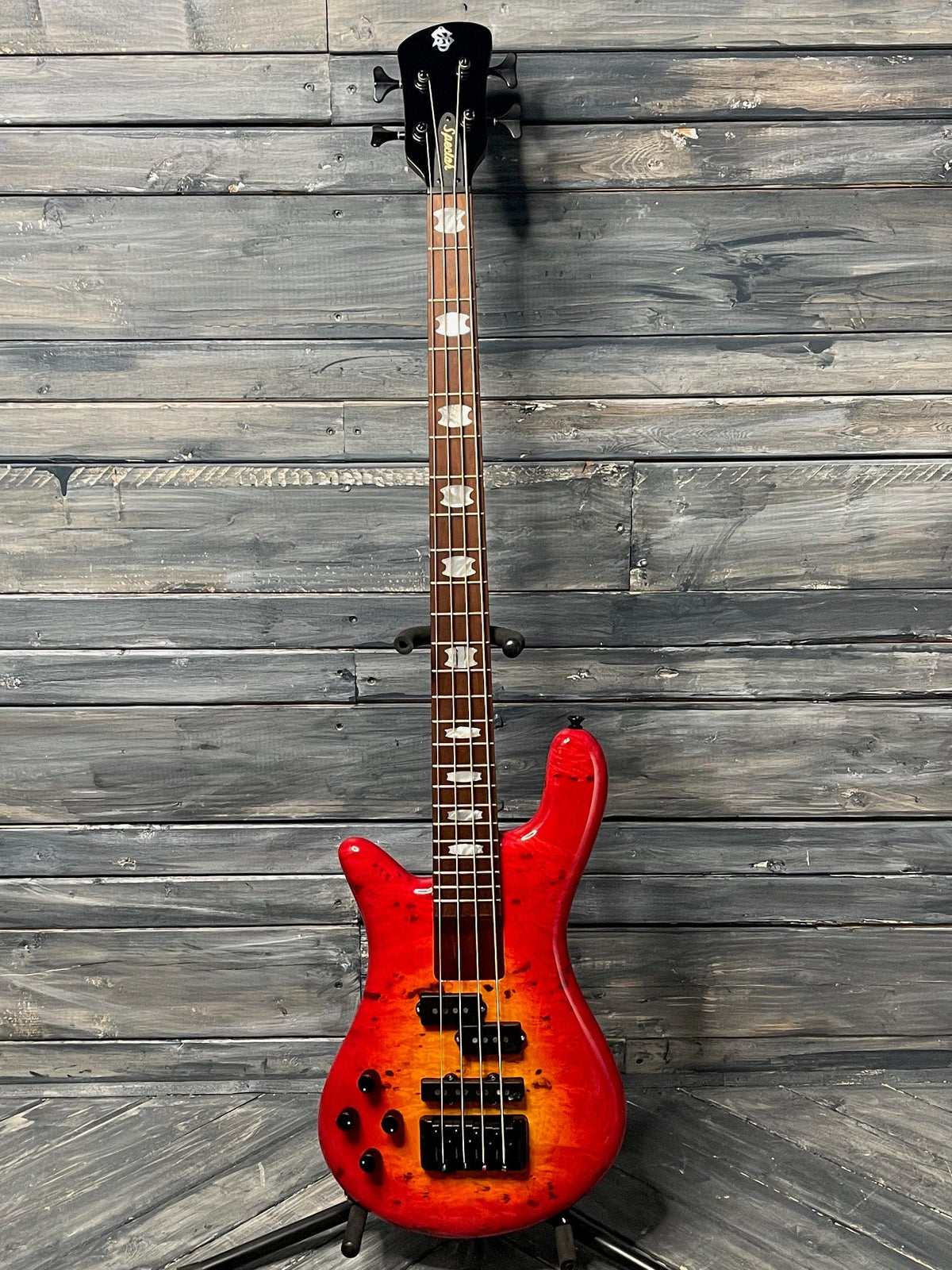 Spector Electric Bass Spector Left handed Euro Bolt 4 EUROBOLT4INRLH 4 String Electric Bass Guitar- Inferno Red