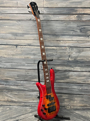 Spector Electric Bass Spector Left handed Euro Bolt 4 EUROBOLT4INRLH 4 String Electric Bass Guitar- Inferno Red