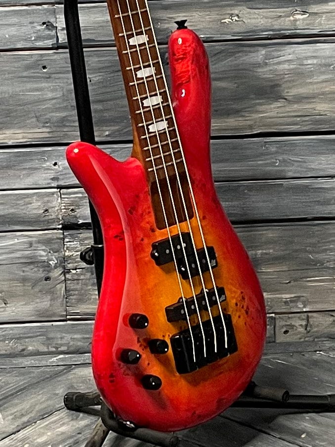 Spector Electric Bass Spector Left handed Euro Bolt 4 EUROBOLT4INRLH 4 String Electric Bass- Inferno Red