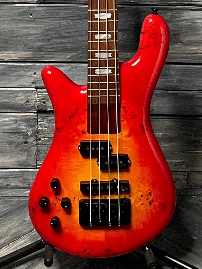 Spector Electric Bass Spector Left handed Euro Bolt 4 EUROBOLT4INRLH 4 String Electric Bass- Inferno Red
