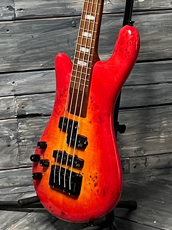Spector Electric Bass Spector Left handed Euro Bolt 4 EUROBOLT4INRLH 4 String Electric Bass- Inferno Red