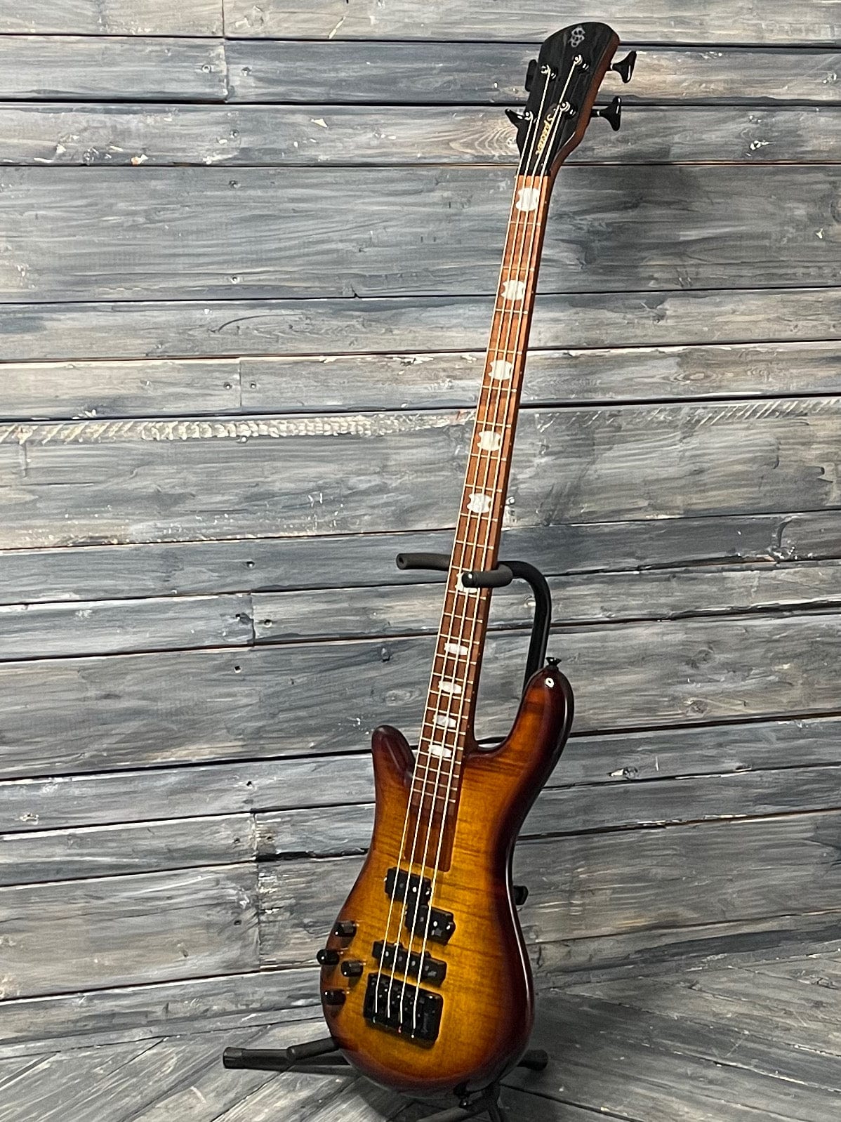 Spector Electric Bass Spector Left handed Euro Bolt 4 EUROBOLT4TSB 4 String Bass Guitar- Tobacco Sunburst