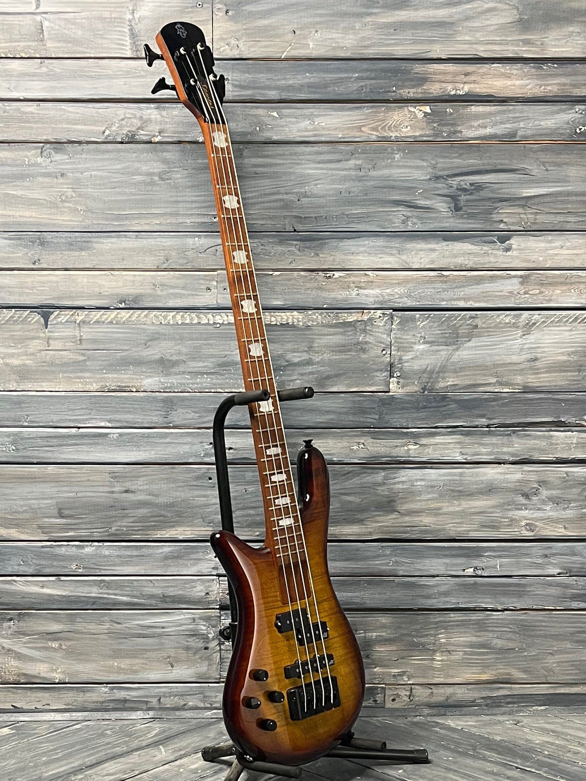 Spector Electric Bass Spector Left handed Euro Bolt 4 EUROBOLT4TSB 4 String Bass Guitar- Tobacco Sunburst