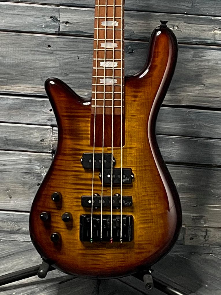 Spector Electric Bass Spector Left handed Euro Bolt 4 EUROBOLT4TSB 4 String Electric Bass Guitar- Tobacco Sunburst