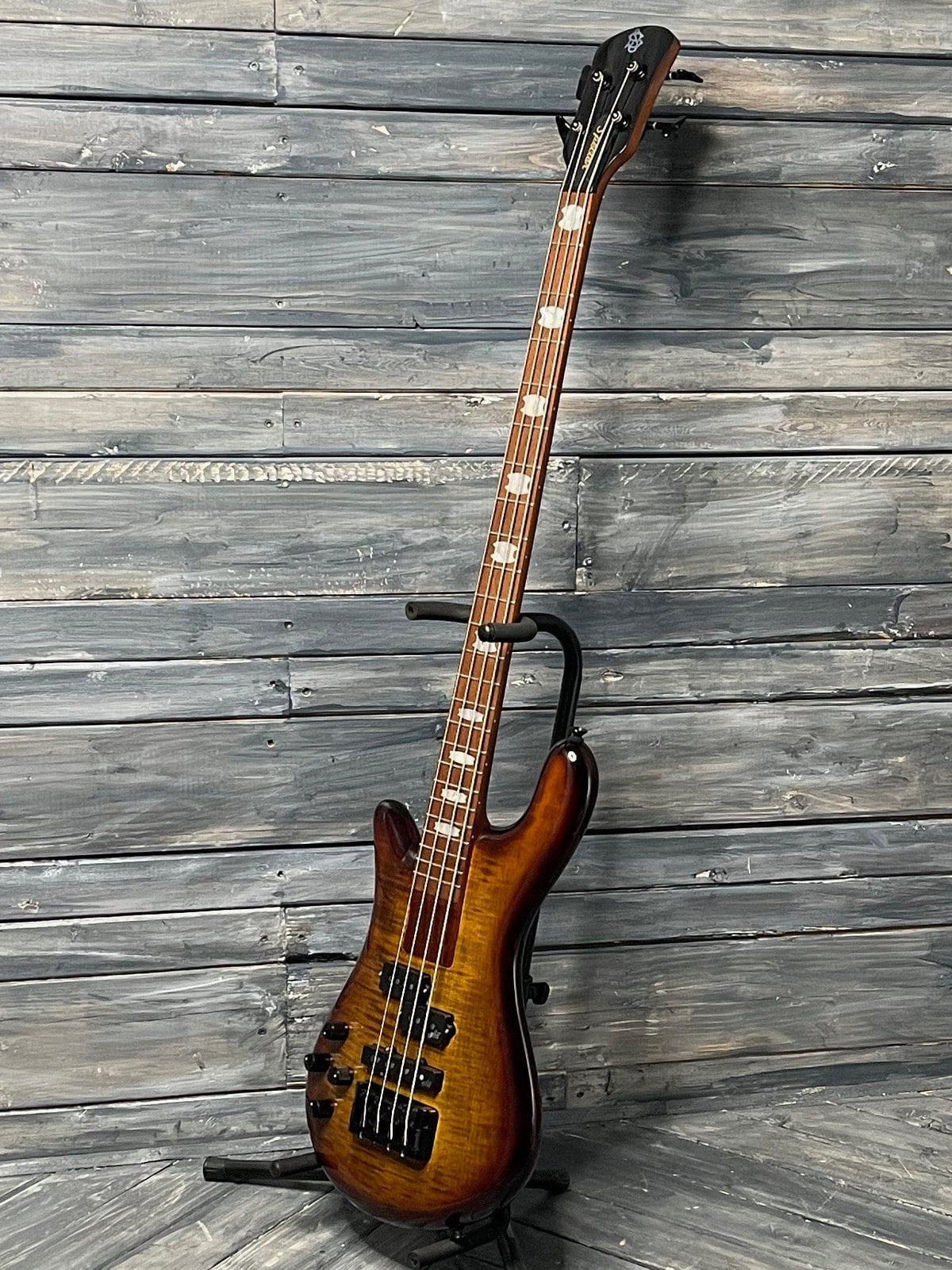 Spector Electric Bass Spector Left handed Euro Bolt 4 EUROBOLT4TSB 4 String Electric Bass Guitar- Tobacco Sunburst