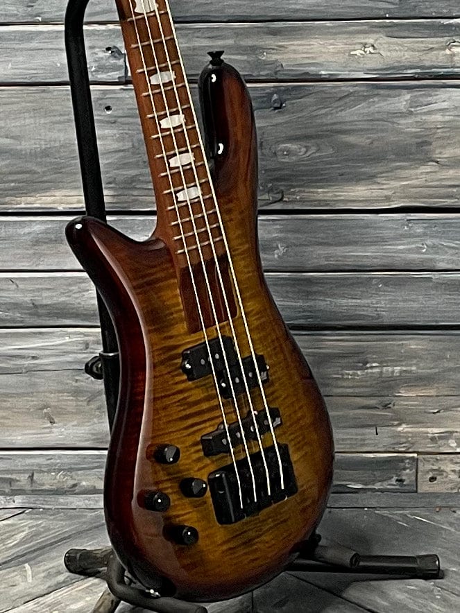Spector Electric Bass Spector Left handed Euro Bolt 4 EUROBOLT4TSB 4 String Electric Bass Guitar- Tobacco Sunburst